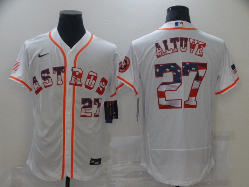 Astros 27 Jose Altuve White USA Flag Fashion Nike Flexbase Jersey Dzhi,We sell and wholesale Astros 27 Jose Altuve White USA Flag Fashion Nike Flexbase Jersey Dzhi on line form chian!